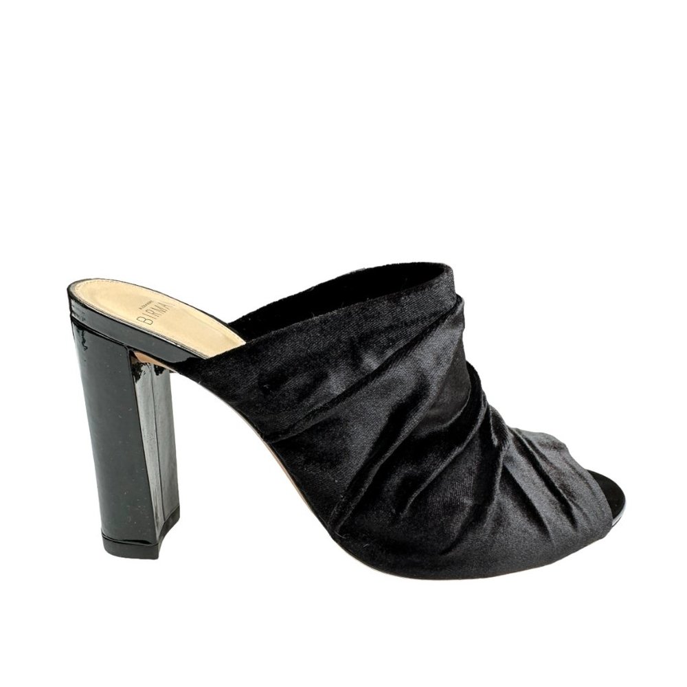 Alexandre Birman Black Velvet Heels - Picture 1 of 5